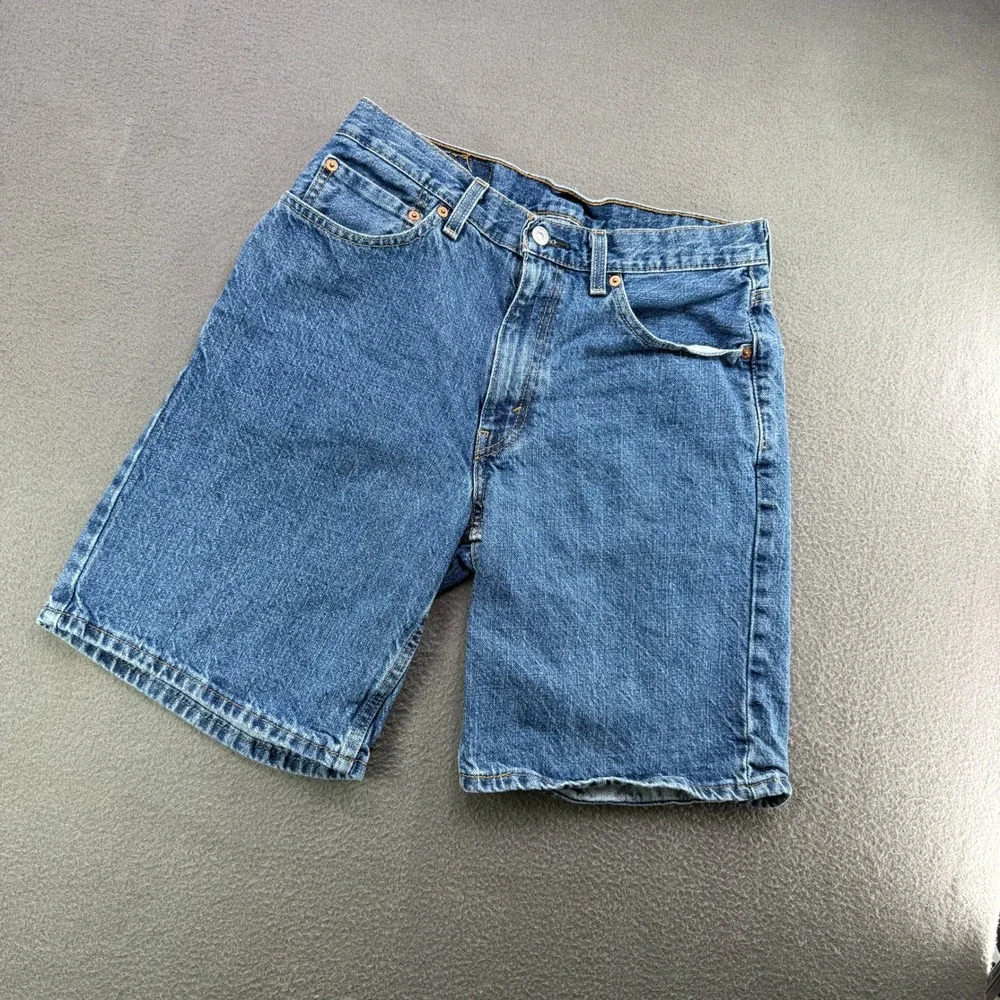 Levi's 550 Relaxed Fit Shorts Men 32 Blue Denim Jeans Medium Wash Classic Style